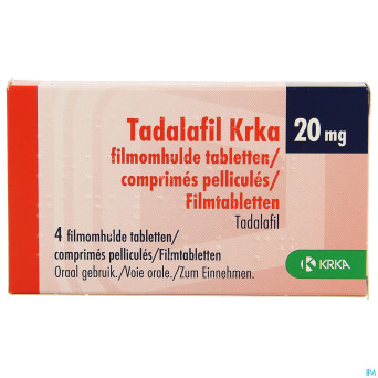 Tadalafil krka comp pell  4 x 20mg