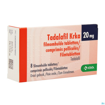Tadalafil krka comp pell  8 x 20mg