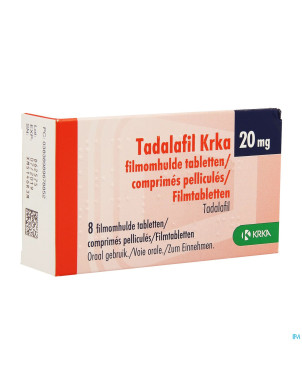 Tadalafil krka comp pell  8 x 20mg