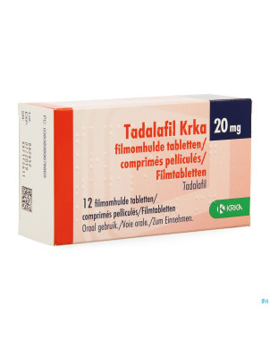 Tadalafil krka comp pell 12 x 20mg