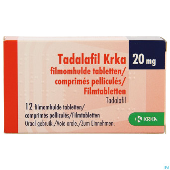 Tadalafil krka comp pell 12 x 20mg