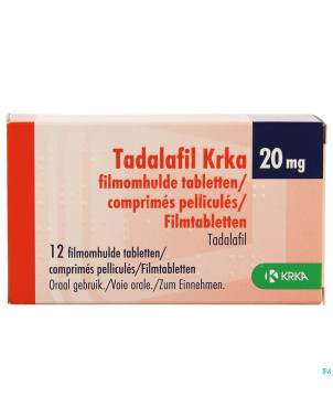 Tadalafil krka comp pell 12 x 20mg