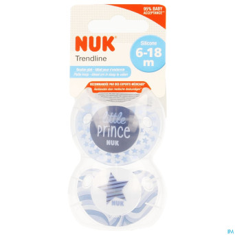 Nuk sucettes 2 trendline day garcon 6-18m 2