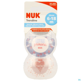 Nuk sucettes 2 trendline day fille 6-18m 2