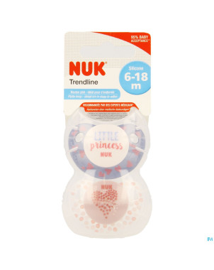 Nuk sucettes 2 trendline day fille 6-18m 2
