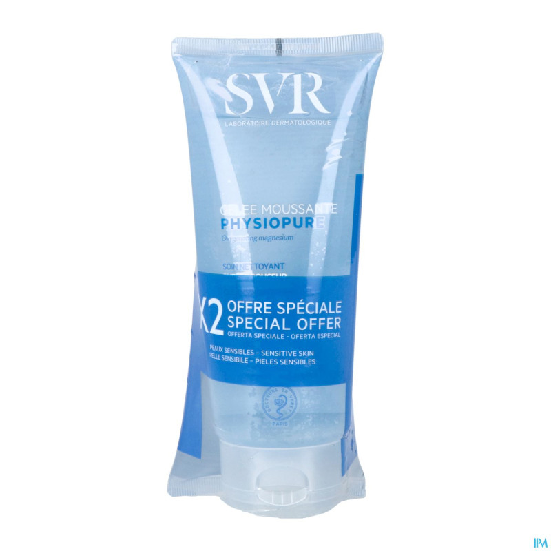 Svr physiopure gelee moussant duo 2x200ml