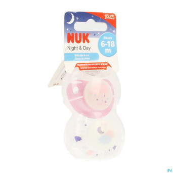 Nuk sucettes 2 trendline night fille 6-18m 2