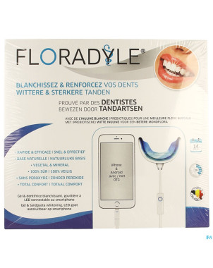 Floradyle blanchiment dent gel 4ml+dentifrice 50ml