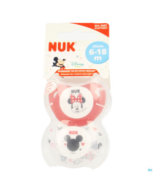 Nuk sucettes 2 trendline minnie 6-18m 2