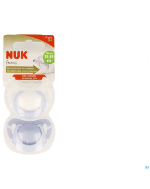 Nuk sucettes 3 genius garcon +18m 2