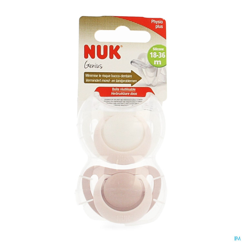 Nuk sucettes 3 genius fille +18m 2
