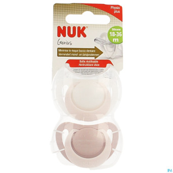 Nuk sucettes 3 genius fille +18m 2