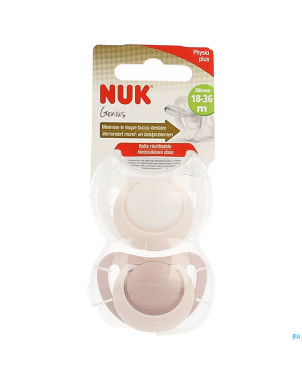 Nuk sucettes 3 genius fille +18m 2