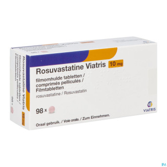Rosuvastatine viatris 10mg comp pell 98
