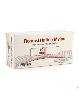Rosuvastatine viatris 10mg comp pell 98