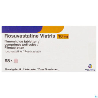 Rosuvastatine viatris 10mg comp pell 98