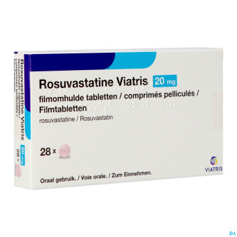 Rosuvastatine viatris 20mg comp pell 28