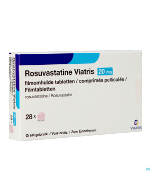 Rosuvastatine viatris 20mg comp pell 28
