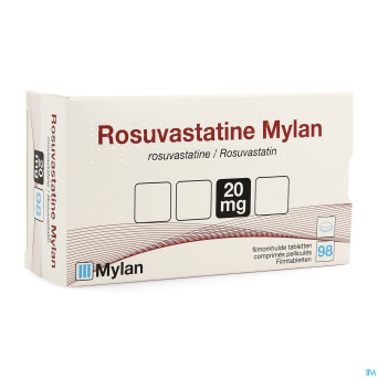 Rosuvastatine viatris 20mg comp pell 98