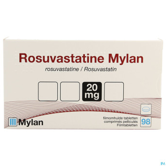 Rosuvastatine viatris 20mg comp pell 98
