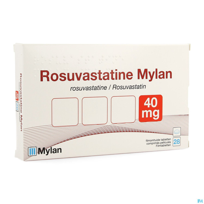 Rosuvastatine viatris 40mg comp pell 28