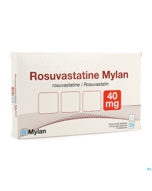 Rosuvastatine viatris 40mg comp pell 28