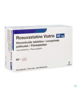Rosuvastatine viatris 40mg comp pell 98