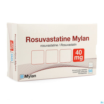 Rosuvastatine viatris 40mg comp pell 98