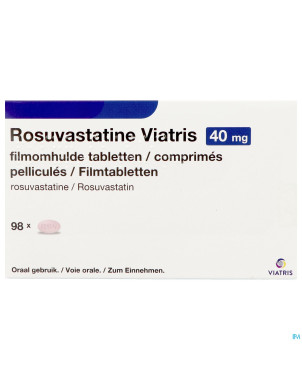 Rosuvastatine viatris 40mg comp pell 98