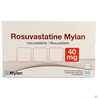 Rosuvastatine viatris 40mg comp pell 98
