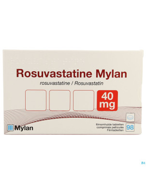 Rosuvastatine viatris 40mg comp pell 98