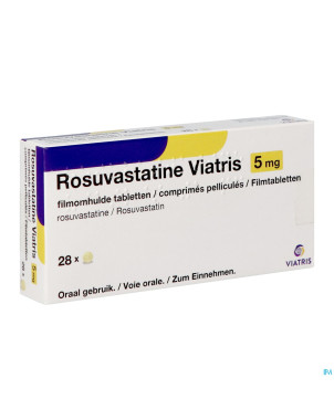 Rosuvastatine viatris 5mg comp pell 28