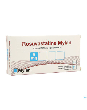 Rosuvastatine viatris 5mg comp pell 28