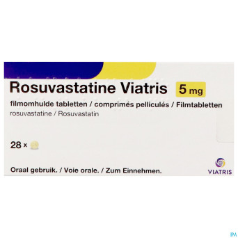 Rosuvastatine viatris 5mg comp pell 28
