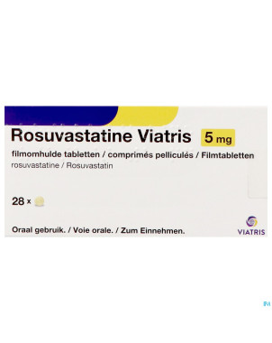 Rosuvastatine viatris 5mg comp pell 28