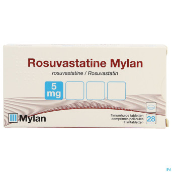 Rosuvastatine viatris 5mg comp pell 28