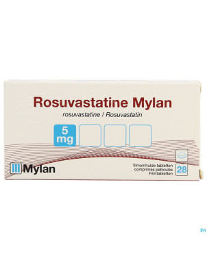 Rosuvastatine viatris 5mg comp pell 28