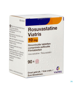 Rosuvastatine viatris 10mg comp pell 90