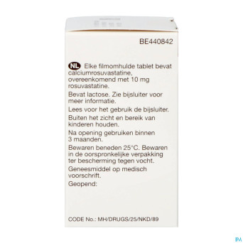 Rosuvastatine viatris 10mg comp pell 90