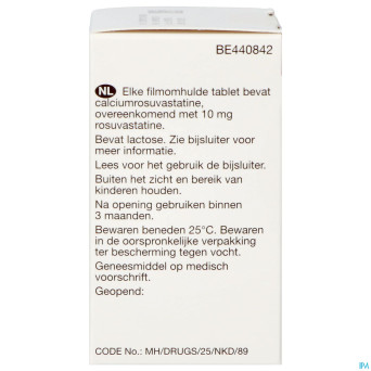 Rosuvastatine viatris 10mg comp pell 90