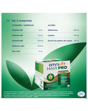 Omnivit hair pro nutri repair    comp 180
