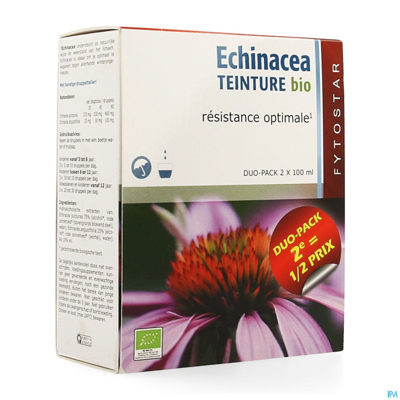 Fytostar echinacea teiture bio duo 2x100ml 2e -50%