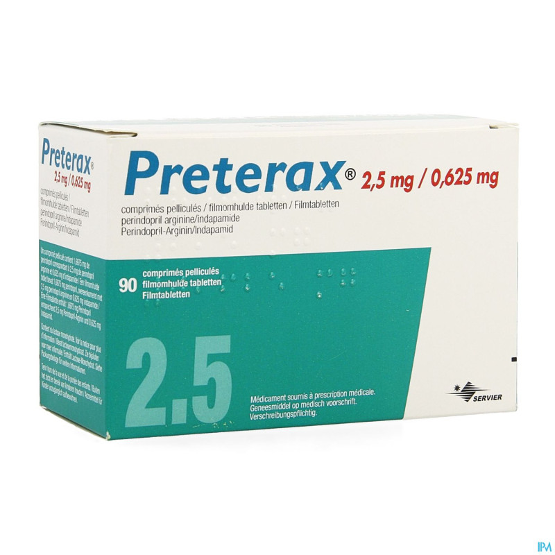 Preterax  2,5mg/0,625mg impexeco comp pell  90 pip