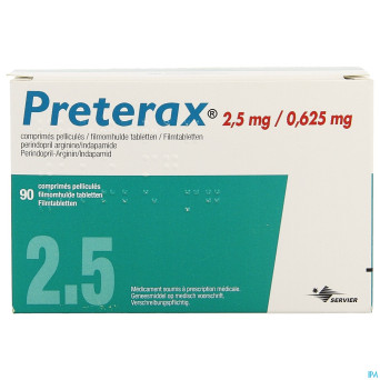 Preterax  2,5mg/0,625mg impexeco comp pell  90 pip