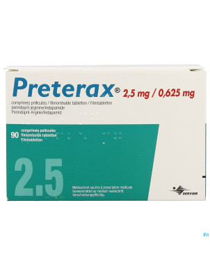 Preterax  2,5mg/0,625mg impexeco comp pell  90 pip