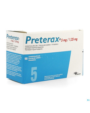 Preterax  5,0mg/1,250mg impexeco comp pell  90 pip