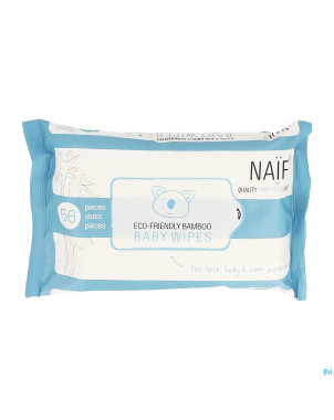 Naif care bamboo lingettes bebes eco 56