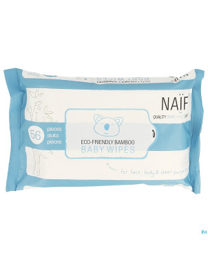 Naif care bamboo lingettes bebes eco 56