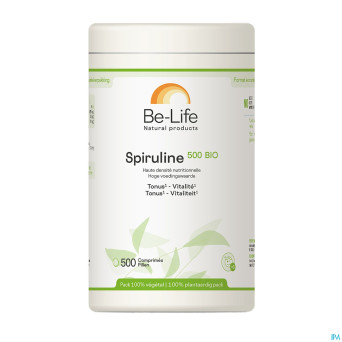 Spiruline 500 bio be life  tabl 500