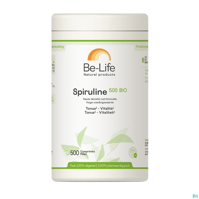 Spiruline 500 bio be life  tabl 500